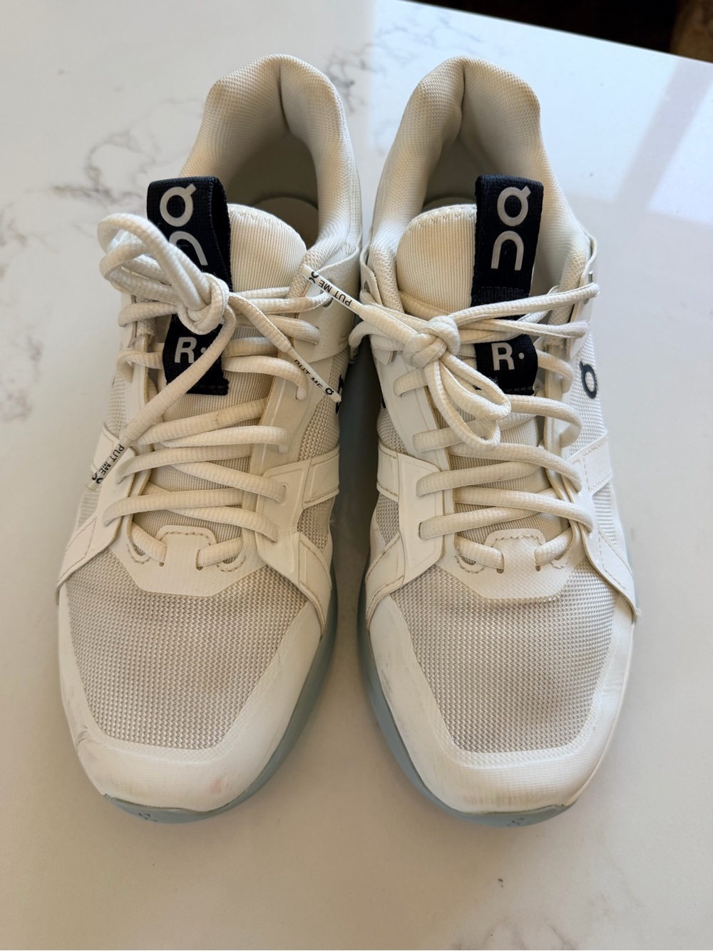On Running White and Black Men's Athletic Running Sneakers